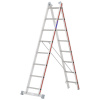 4045 - Scala trasformabile in alluminio a 2 sezioni EN131.1-2