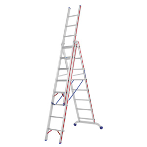 CODE: 6047/3x6 6047 - Aluminium transformable ladder 3 sections EN131.1-2