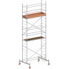 7077 - Trabattello mobile con stabilizzatore. Dimensioni piattaforma: 2,08 x 0,61 EN 1004