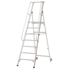 8081 - Scissor ladder with large platform EN131.1-2