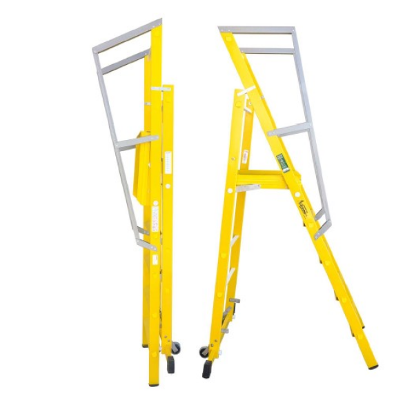 F-ALM-P Rolling and folding platform ladder EN 131-7 and EN 61478 - Image 2