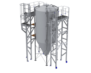 2001537-2001538 conjunt de plataformes per manteniment de màquina de la indústria alimentària 1